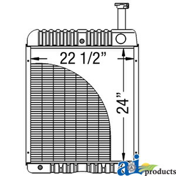 A-104594C2 Radiator CIH 786, 886